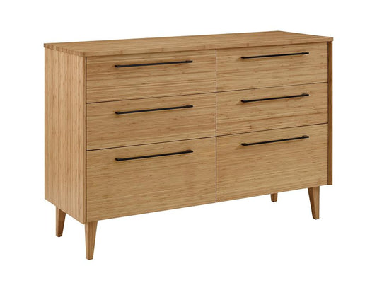 Sienna Six Drawer Double Dresser, Caramelized
