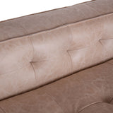 Milano 106" Sofa in Vintage Cream Top Grain Leather