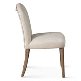 Jessie 18" Dining Chair in Beige Linen