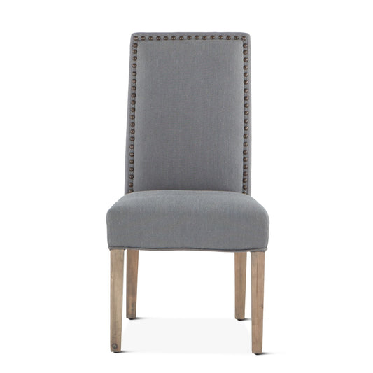 Jones 24" Upholstered Warm Gray Dining Chair Napolean Legs