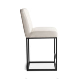 Renegade Off-White Linen and Iron Counter Chair
