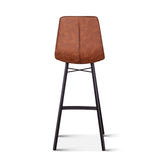 Sam 18" Bar Chair in Trapper Brown Microfiber