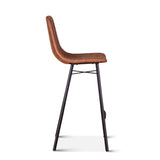 Sam 18" Bar Chair in Trapper Brown Microfiber