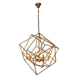 Vintage Light Geometric Pendant with Eight Lights