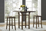 Tulip Bar Height Stool, Caramelized, (Set of 2)