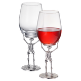 Stemmed Skeleton Wine Glass | Set of 2 | 19oz