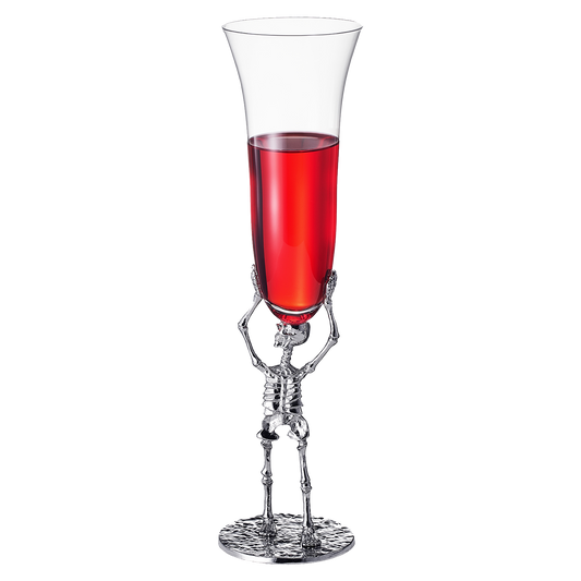 Skeleton Champagne Flute Glass | Single | 7.5oz