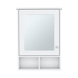 Vina Medicine Cabinet with Mirror and Cubby Shelving