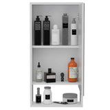 Tuhome Mariana Medicine Cabinet with Mirror, One External Shelf, Two Interior Shelves, Modern Design for Bathroom Storage and Organization