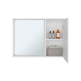 Lagoa Mirror and One Door Medicine Cabinet, Wall-Mounted Bathroom Storage Cabinet with Reflective Mirror for Bathroom or Bedroom