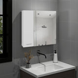 Sines Mirror Medicine Cabinet with Double-Door Mirrored Front, Four Interior Storage Shelves, Minimalist Wall-Mounted Design and Space-Saving Bathroom Organization for Daily Essentials and Modern Home Convenience