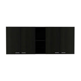 Portofino 150 Wall Cabinet, Double Door, Two External Shelves, Two Interior Shelves