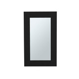 TUHOME Juno 25.7-Inch High by 15.7-Inch Wide Narrow Mirror Medicine Cabinet with One Door and Three Interior Shelves, Wall-Mounted Storage Organizer for Bathroom or Kitchen, Compact Modern Cabinet for Essentials