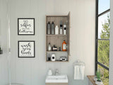 Tuhome Mariana Medicine Cabinet with Mirror, One External Shelf, Two Interior Shelves, Modern Design for Bathroom Storage and Organization