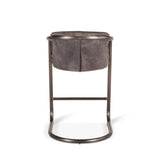 Portofino 22" Counter Chair in Antique Ebony Top Grain Leather