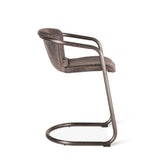 Portofino 22" Counter Chair in Antique Ebony Top Grain Leather