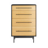 Santa Cruz 4 Drawer High Chest, Wheat