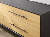 Santa Cruz 4 Drawer Double Dresser, Wheat