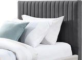 Gallo Vegan Leather Bed - Luxurious Comfort with Deep Tufting and Sleek Metal Legs for Modern Elegance