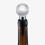Golf Ball Wine & Champagne Bottle Stopper - Mouth-Blown Lead