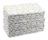 Printed Napkins - Metallic Gold Foil Napkins