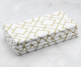 Custom Print Metallic Cotton Napkins - Customized Napkins