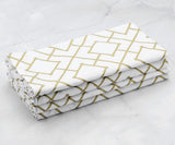 Printed Napkins - Metallic Gold Foil Napkins