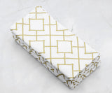 Printed Napkins - Metallic Gold Foil Napkins