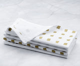 Custom Print Metallic Cotton Napkins - Customized Napkins