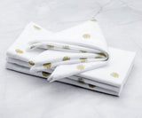 Custom Print Metallic Cotton Napkins - Customized Napkins