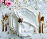 Printed Napkins - Metallic Gold Foil Napkins