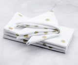 Printed Napkins - Metallic Gold Foil Napkins