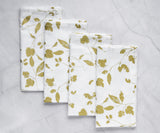 Custom Print Metallic Cotton Napkins - Customized Napkins