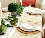 Beige Double Line Embroidery Napkins