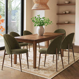 Goteborg Upholstered Dining Chair with Walnut legs (Set of 4)