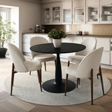 Goteborg Upholstered Dining Chair with Walnut legs (Set of 6)