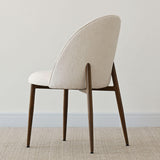 Goteborg Upholstered Dining Chair with Walnut legs (Set of 4)