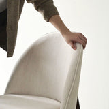 Goteborg Upholstered Dining Chair with Walnut legs (Set of 2)