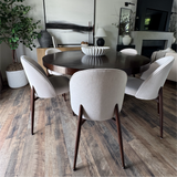 Goteborg Upholstered Dining Chair with Walnut legs (Set of 6)