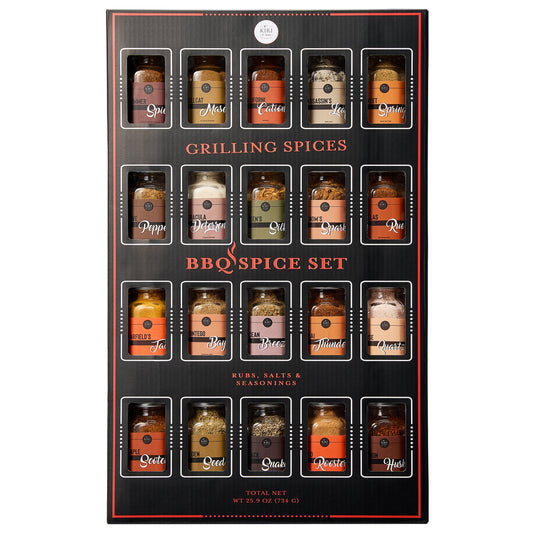 Large Gourmet Smokehouse BBQ Spice Rub Set Grilling Gift Set, 1.25oz Each