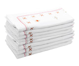 Fez Napkins in Red, Gold and Silver