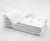 Fez Napkins in Red, Gold and Silver