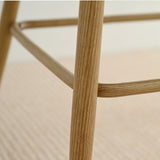 Grasse 29" Beige Rattan Upholstered Bar Stool (Set of 4)