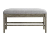 Grayson 6 Piece White Marble Top Counter Set (Counter Table, Counter Bench & 4 Counter Chairs)
