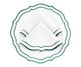 Green Scalloped Placemats