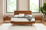 Currant Eastern King Platform Bed, Amber