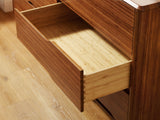 Currant Six Drawer Double Dresser, Amber