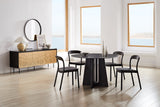 Luna 48” Round Table, Caviar