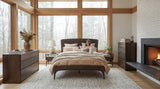 Zeva Queen Bed, Black Walnut