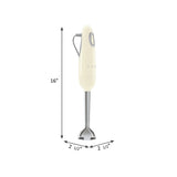Retro-Style Hand Blender with Accessory Set - Cream